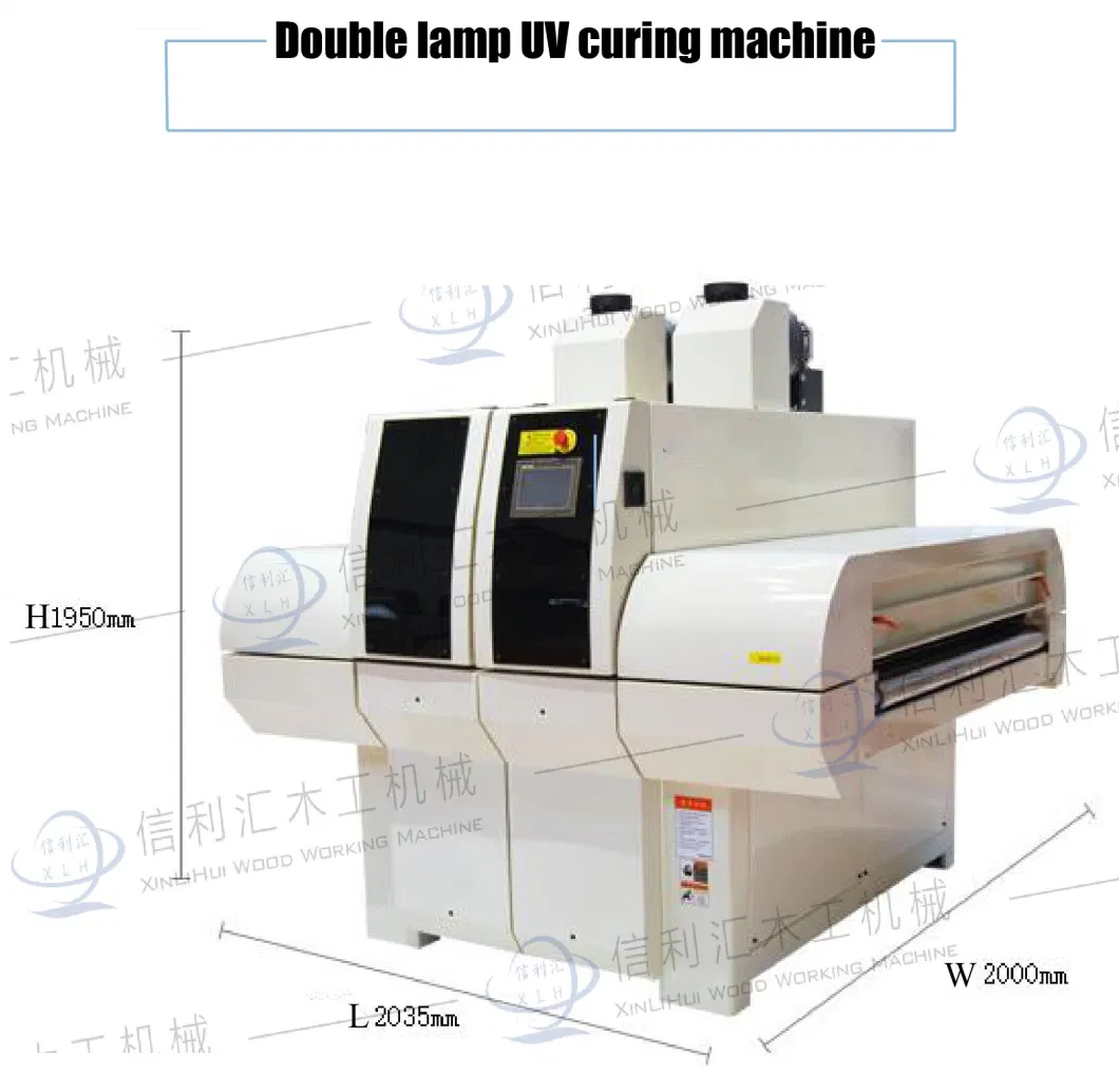 Wooden Frame Spray UV Coating Curing Machines 1 Year Warranty Back Roll Coating and Curing Machine for Wood or Bamboo Flooring