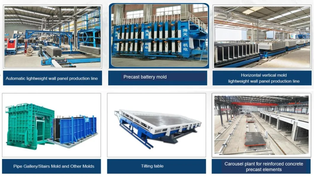 Carousel Plant for Reinforced Concrete Precast Lattice Girder Floors/Sandwich Walls