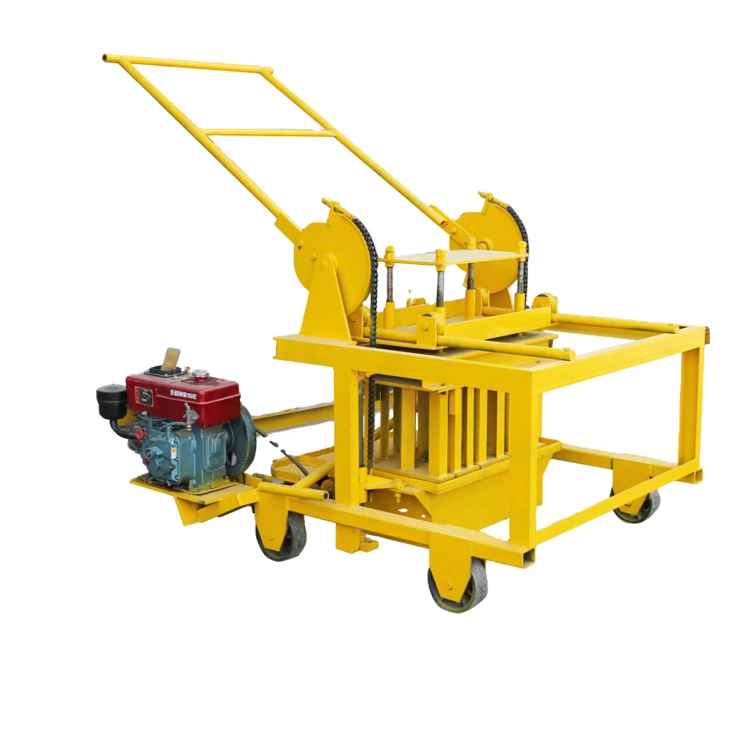 Diesel Engine Egg Laying Cement Block Making Machine in Mozambique