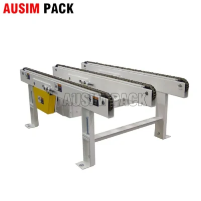 Heavy Duty High Output Power Electrical Pallet Chain Conveyor System with Twin Chain, Pallet Roller Chain Transfer Conveyor Line System for Carton Box